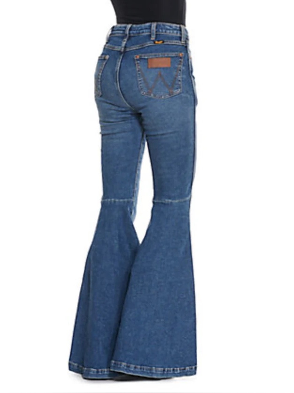 Wrangler Retro High Rise Flare Jeans Women’s 30x32 Medium Wash Stretch